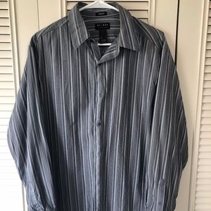 Blue and Grey Collared Shirt